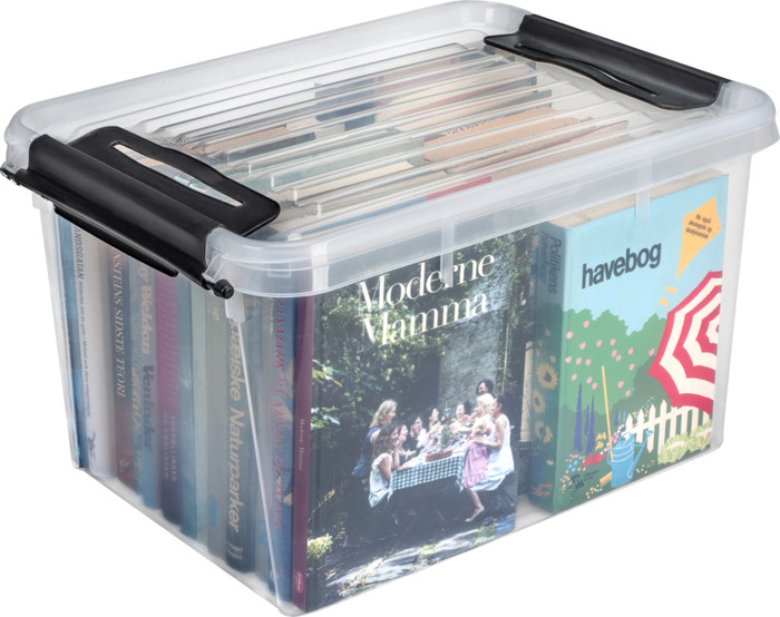 Plast1 oppbevaringsboks m/lokk klar - SystemBox 32